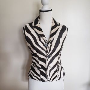 Ralph Lauren Purple Label Calf Skin Zebra Vest